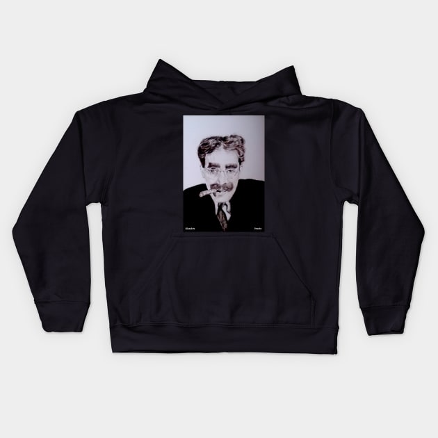 Groucho Marx Kids Hoodie by AllansArts